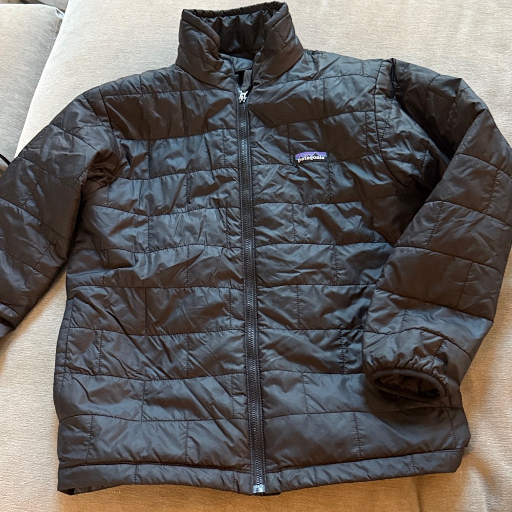 Patagonia nanopuffer boys Black Jacket- great condition